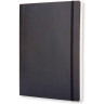 Блокнот MOLESKINE Classic Soft XL, клетка, чёрный QP622
