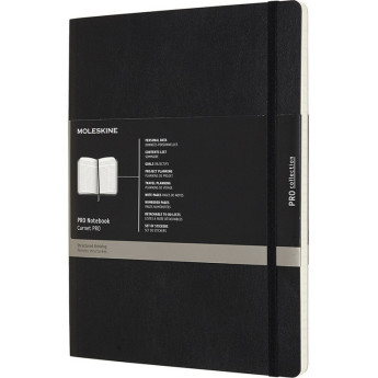 Блокнот MOLESKINE PROFESSIONAL SOFT XLARGE линейка, черный