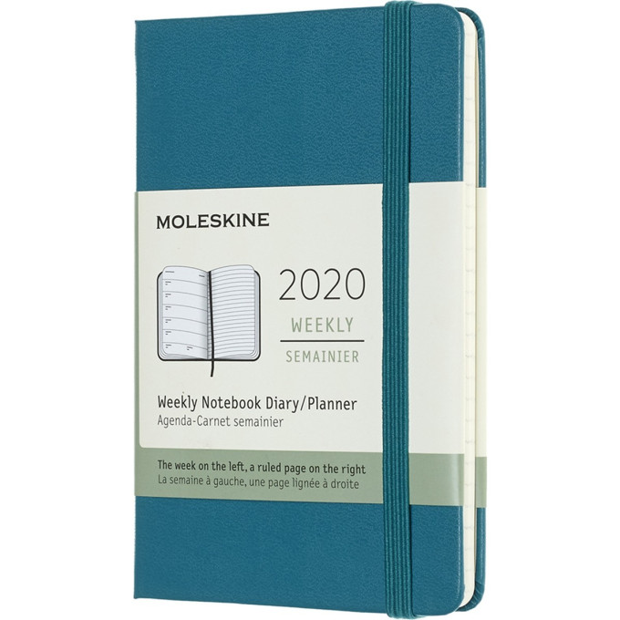 Еженедельник MOLESKINE Classic WKNT Pocket, тёмно-бирюзовый DHK3412WN2